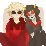  coolkids dave_strider dragon_cape godtier knight redrom shipping stainedbrain terezi_pyrope 