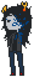 2012 amputation blood feastings fullres no_glasses pixel solo starter_outfit transparent vriska_serket walksprite