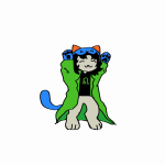  2023 animated cat_hat dancing fullres kittypeb nepeta_leijon solo starter_outfit 