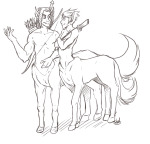  bow centaurs dirk_strider equius_zahhak mythologystuck skully 