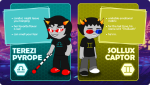 2019 alternia fullres hive hivesprite night saeronovace sollux_captor starter_outfit terezi_pyrope text troll_call walking_cane zodiac_symbol