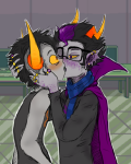  2015 blush body_modification eridan_ampora freckles fullres kiss noodlenumber shipping starter_outfit surfnturf tavros_nitram troll_lab 