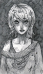  grayscale headshot pencil roxy_lalonde solo starter_outfit thebucketwhisperer 