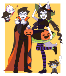  2025 beta_kids candy candy_corn dave_strider dogtier fashion food fullres halloweenstuck hat jade_harley john_egbert karkat_vantas r_ch07 rose_lalonde weapon 