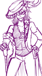  2011 au dragon_cane fashion fullres hat monochrome pride sketch solo terezi_pyrope zodiac_symbol 