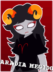  2025 aradia_megido dead_aradia fullres inknautilus jaggy_lines solo starter_outfit text 