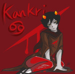 2014 aspect_symbol blood_aspect dancestors fullres godtier jaggy_lines kankri_vantas kneeling lunaticjin seer solo text
