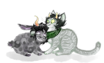  2015 animalstuck au clown_hunting fullres gamzee_makara kanaya_maryam noodlenumber petstuck shipping 