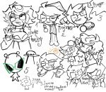  2025 ? art_dump dammek food fullres grayscale hat highlight_color hiveswap jude_harley lineart mom monochrome sketch starter_outfit techn0logybi0 text thought_balloon 