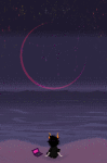  animated computer gamzee_makara merrigo meteor ocean pink_moon pixel solo stars stars_don&#039;t_work_like_that 