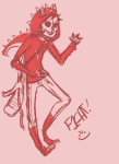 2011 kigurumi limited_palette no_glasses solo starcicle terezi_pyrope text