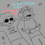  arms_crossed coolkids dave_strider hottang no_glasses shipping stars terezi_pyrope 