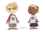  2025 body_modification crossover dave_strider fullres greezear pastiche peanuts red_baseball_tee rose_lalonde siblings:daverose starter_outfit 