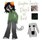  2025 animals aspect_symbol cats censor fantroll fullres grubscars image_manipulation keksuffer language:russian meme moon nudity solo text troll_tail void_aspect zodiac_symbol 