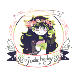  2019 banner crystalrina flower_crown flowers fullres headshot jade_harley solo stars starter_outfit text 