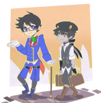  2012 cane fashion fullres hat jin-nyeh john_egbert karkat_vantas kid_symbol zodiac_symbol 