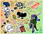 2025 crows dave_strider doritos enderslime food fullres hat headshot heart humanized jaggy_lines jaspers jasprosesprite^2 nepeta_leijon sprite stars sword text