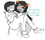  2025 bluesclues blush carrying fullres heart joeyfied john_egbert june_egbert lipstick_stains no_glasses redrom rule63 shipping terezi_pyrope text wedding 
