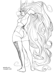  ancestors erostuck her_imperious_condescension lineart nsfwsource solo wip 