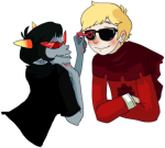  2011 arms_crossed back_angle chalk coolkids dave_strider derpitstea fullres godtier heart illustrating knight redrom shipping starter_outfit terezi_pyrope time_aspect transparent ximerika 