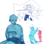  2019 back_angle body_modification cottoncandy crockercorp_business_suit foxy_kittyknit_dress fullres highlight_color jane_crocker monochrome roxy_lalonde shipping sketch stars text tomatograter 