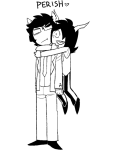  2018 bana blush fullres galekh_xigisi grayscale heart hiveswap hug monochrome shipping starter_outfit tagora_gorjek text weasel_words 