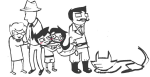  2025 arm_in_arm becquerel blush carrying dad doctoraiama facial_hair fullres grandpa grayscale highlight_color hug jade_harley john_egbert monochrome nanna starter_outfit wonk 