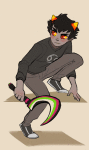 animated dizzyclown homes_smell_ya_later karkat_vantas sickle solo weapon 