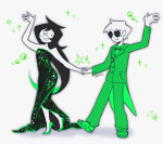  2024 3_in_the_morning_dress blush dancing dave_strider duonora felt_duds fullres holding_hands jade_harley redrom shipping spacetime stars 