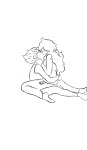  dirk_strider jade_harley kiss lineart shipping sword_lily wwhatevverusay 