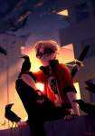  crows dave_strider kid_symbol m-arci-a solo unbreakable_katana weapon 