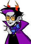  2019 animated broken_source eridan_ampora fullres jaggy_lines jangnan smiling_eridan solo starter_outfit talksprite transparent 