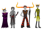  2014 ancestors arms_crossed facial_hair fullres height_chart jaggy_lines lance orphaner_dualscar sailorbeefcake starter_outfit the_psiioniic the_sufferer the_summoner wip 