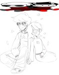  2024 casual dave_strider diamond fullres grayscale hhh24338489 highlight_color holding_hands image_manipulation jade_harley redrom reminders shipping sitting sketch spacetime sprite_mode 