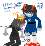  2025 aranea_serket blush dancestors dream_ghost emoticon fullres gillfronds jaggy_lines meenah_peixes meenahbutt no_glasses redrom shipping starter_outfit strife sufferer_necklace text 