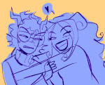  2024 aradia_megido eridan_ampora fullres ghost_ship heart hug melerbytes monochrome shipping sketch starter_outfit wonk word_balloon 