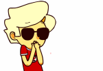  animated dave_strider niftey panel_redraw red_record_tee solo starter_outfit 