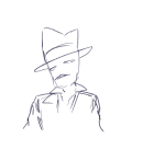 2019 animated fullres grayscale jack_noir knife retroscofflaws sketch solo spades_slick starter_outfit