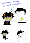  2022 comic crossover dancing fullres john_egbert karkat_vantas low_angle marvel meme morbius primordialwoe sitting sprite_mode starter_outfit text 
