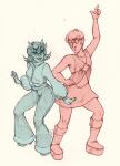 2013 70sstuck coolkids crossdressing dancing dave_strider fullres gaulllimaufry limited_palette redrom shipping terezi_pyrope