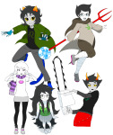  2026 action_claws art_dump battlefield chainsaw clouds crocker_war_fork fashion fullres godtier high_angle jade_harley jane_crocker kanaya_maryam life_aspect maid nepeta_leijon no_hat profile r_ch07 roxy's_striped_scarf roxy_lalonde starter_outfit undergarments 