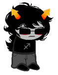 2013 alternate_hair au bloodswap equius_zahhak freckles fullres jaggy_lines sleuthinglicorice solo sprite_mode