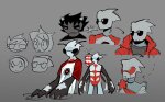 2026 animalstuck anthro beta_kids candy_timeline dave_strider davebot facial_hair fashion fullres godtier headshot homestuck:_beyond_canon image_manipulation jade_harley john_egbert karkat_vantas knight mmossdead red_baseball_tee rose_lalonde sketch time_aspect turntables