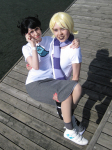  carrying cosplay high_angle jane_crocker real_life roxy_lalonde tubbs 