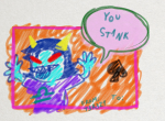  2014 fullres lesbianneopolitan scribble_mode solo spade starter_outfit terezi_pyrope text valentinestuck word_balloon 
