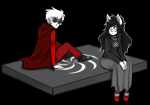 2015 dave_strider dogtier flash_asset fullres godtier ikimaru jade_harley knight quest_bed sitting space_aspect time_aspect witch