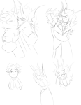  2026 art_dump blush body_modification dancing darien_tiedel fantroll fullres grayscale head_on_shoulder hiveswap hug monochrome profile redrom shipping sketch solitairry starter_outfit 