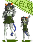 2016 casual dancestors fashion fullres jaggy_lines leijons lunaticjin meulin_leijon nepeta_leijon no_hat text 
