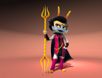  3d hiveswap official_art solo trizza&#039;s_trident trizza_tethis 