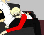  2012 age_discrepancy bro dave_strider first_stridercest head_out_of_frame incest on_stomach red_baseball_tee redrom sitting stridercest themockingcrows 
